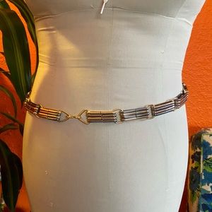 1980s Two Toned Metal Link Belt